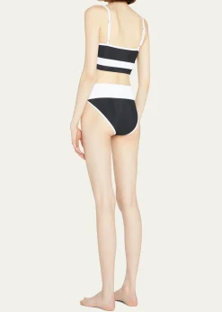 Beach RiotEva Ribbed Colorblock Swim Top