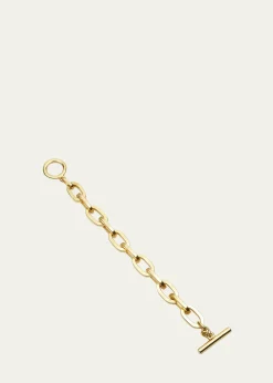 Ben-Amun24k Gold Electroplate Oval Link Chain Bracelet