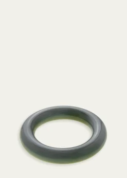 Ben-AmunPastel Green Resin Bangle