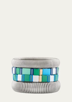 Ben-AmunThe Mykonos Stack Cobra Bracelets, Set of 4