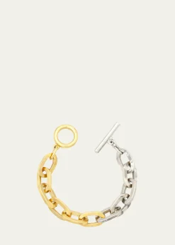 Ben-AmunTwo-Tone Link Bracelet, 0.5"W