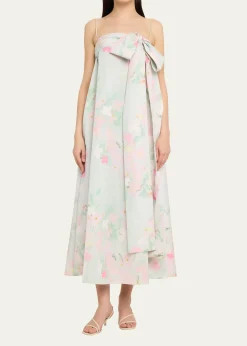 BERNADETTEBailey Bow Babydoll Midi Dress