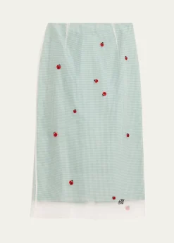 BERNADETTERoxane Lady Bug Layered Midi Skirt