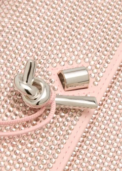 Bottega VenetaAndiamo Crystal Leather Clutch Bag