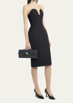 Bottega VenetaAndiamo Flower-Embellished Leather Clutch Bag