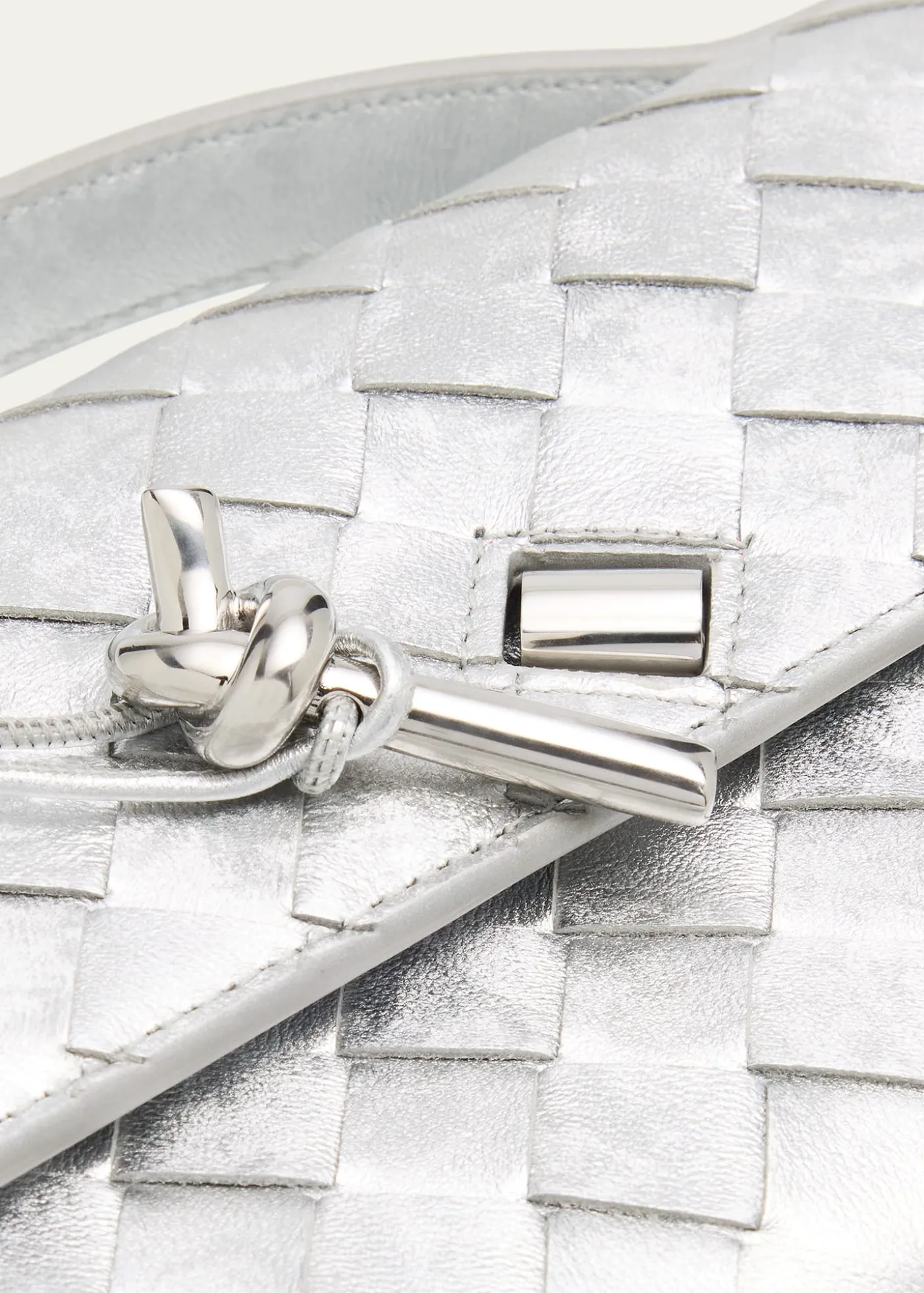 Bottega VenetaAndiamo Laminated Leather Clutch Bag