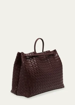Bottega VenetaAndiamo Large Intreccio Lambskin Top-Handle Bag