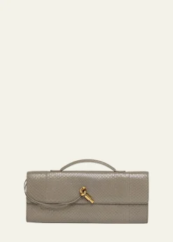 Bottega VenetaAndiamo Python Long Clutch Bag
