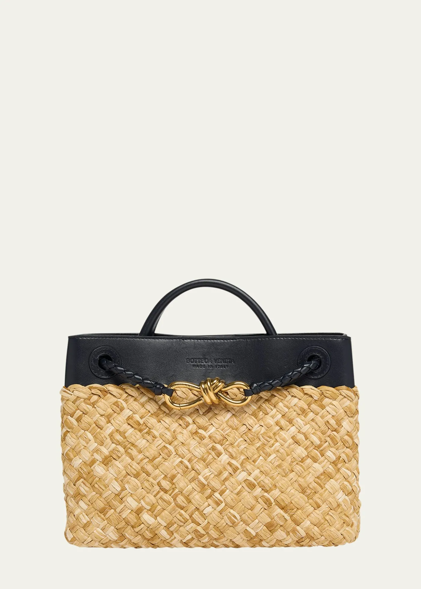Bottega VenetaAndiamo Small Raffia Crossbody Bag