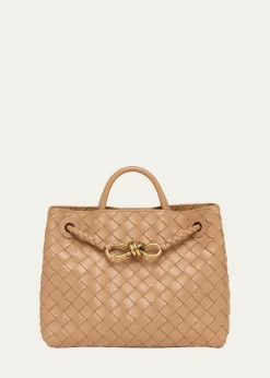 Bottega VenetaAndiamo Small Leather Top-Handle Bag