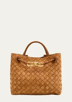 Bottega VenetaAndiamo Suede Top-Handle Bag