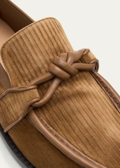 Bottega VenetaAstaire Knot Grooved Suede Loafers