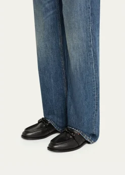 Bottega VenetaAstaire Metal Knot Leather Loafers
