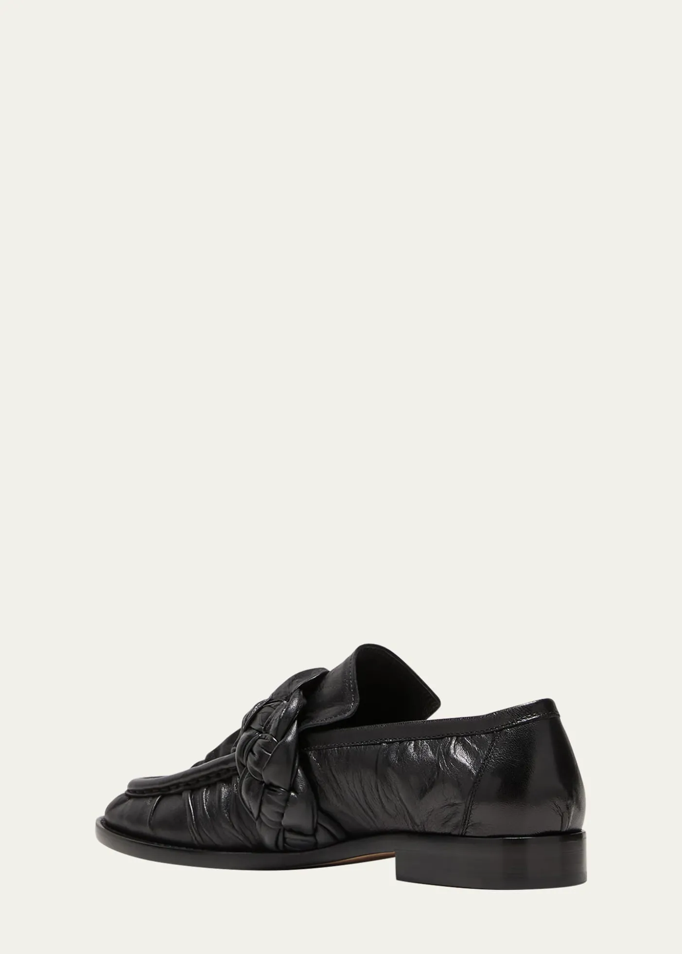 Bottega VenetaAstair Leather Braid Slip-On Loafers