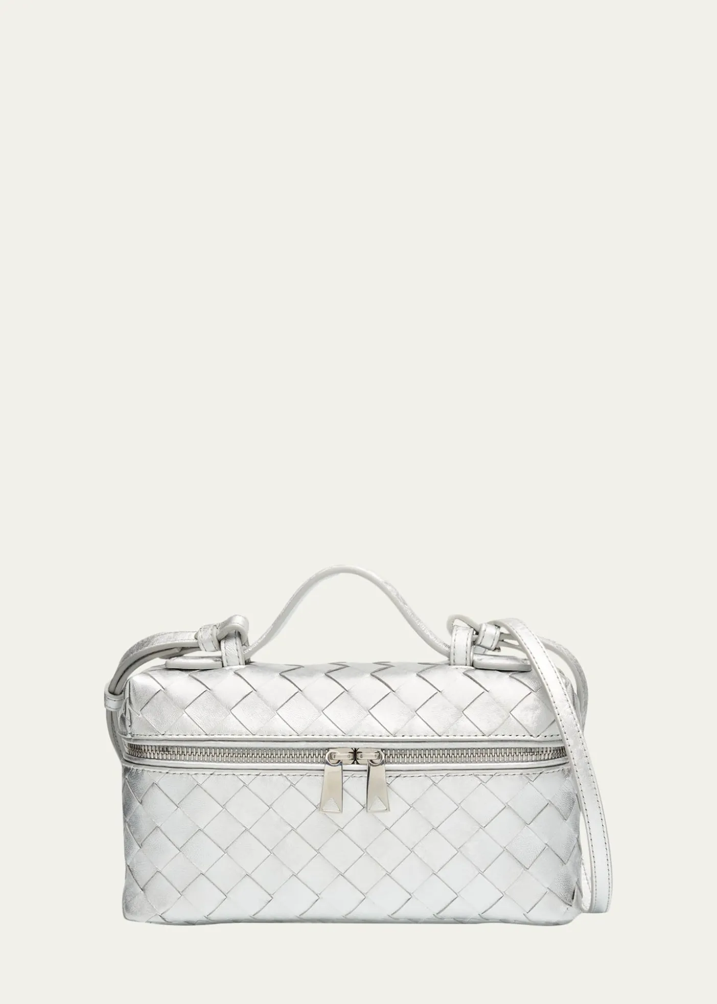 Bottega VenetaBang Bang Laminated Leather Vanity Crossbody Bag