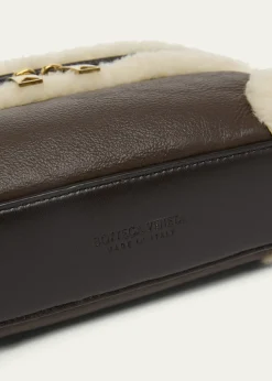 Bottega VenetaBang Bang Shearling Vanity Top-Handle Bag