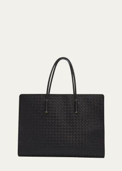 Bottega VenetaBarbara Large Leather Tote Bag
