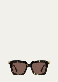 Bottega VenetaChunky Square Acetate Sunglasses