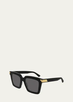 Bottega VenetaChunky Square Acetate Sunglasses