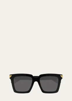 Bottega VenetaChunky Square Acetate Sunglasses