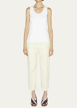 Bottega VenetaDry Stretch Cotton Ribbed Tank Top