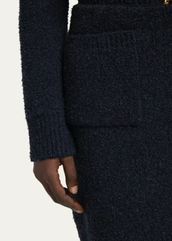 Bottega VenetaFront-Pockets Boucle Mini Skirt