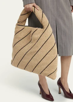 Bottega VenetaHop Large Striped Shoulder Bag