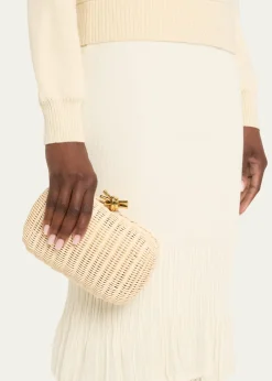 Bottega VenetaKnot Chain Rattan Crossbody Bag