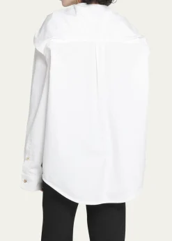 Bottega VenetaKnotted Compact Cotton Canvas Button Down Shirt