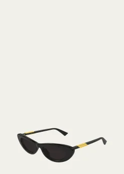 Bottega Veneta51mm Acetate Oval Sunglasses