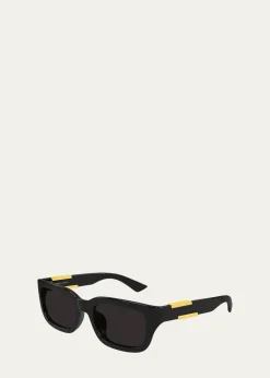 Bottega Veneta54mm Bio-Injected Square Sunglasses