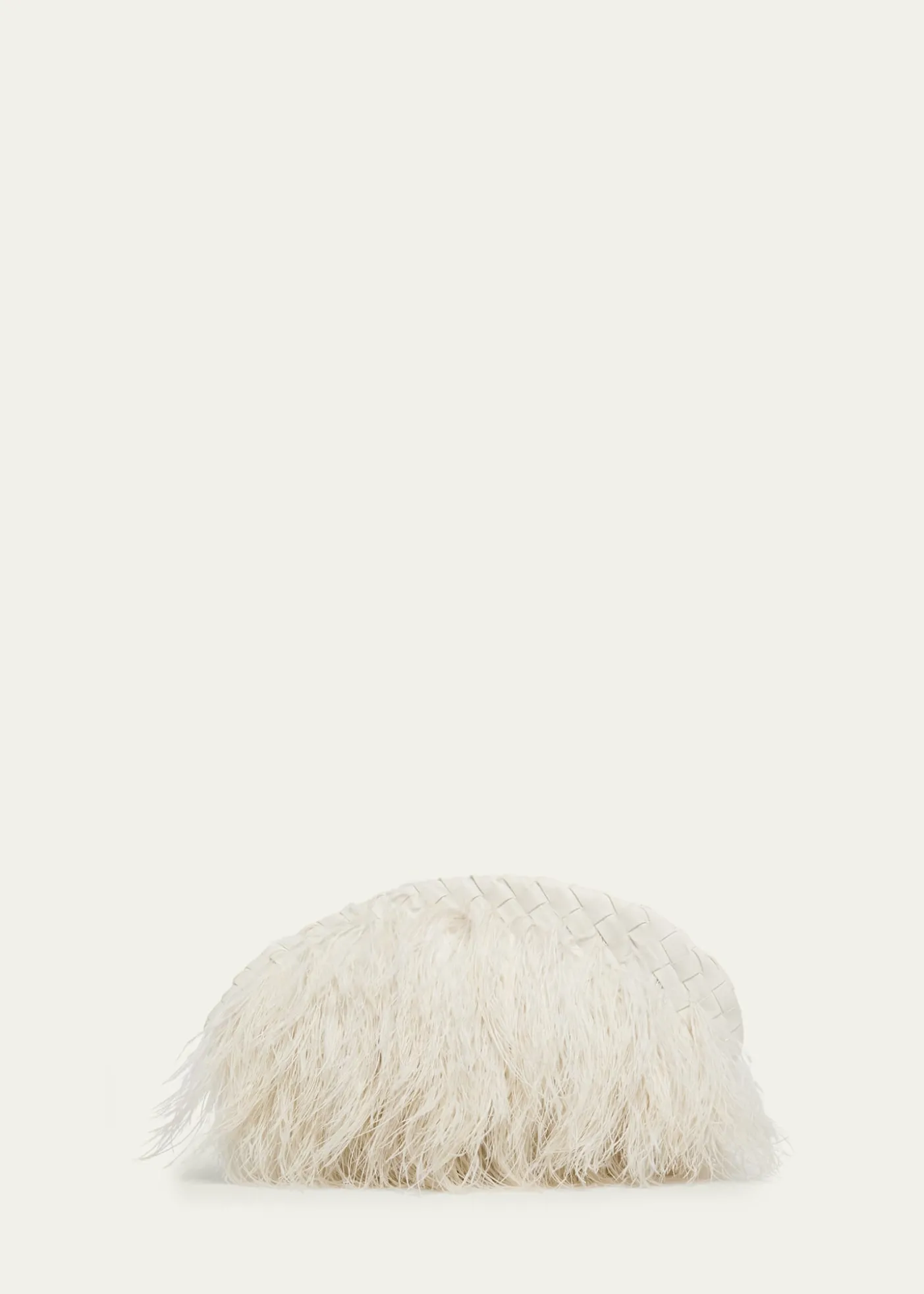 Bottega VenetaNappa Leather & Feather Clutch Bag
