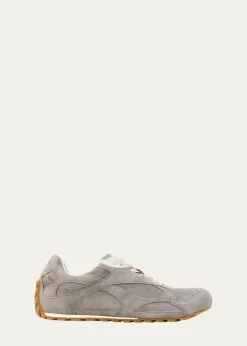 Bottega VenetaOrbit Flash Suede Low-Top Sneakers