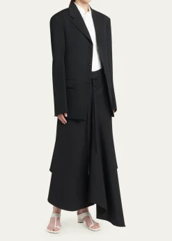 Bottega VenetaOversized Single-Breasted Wool Blazer