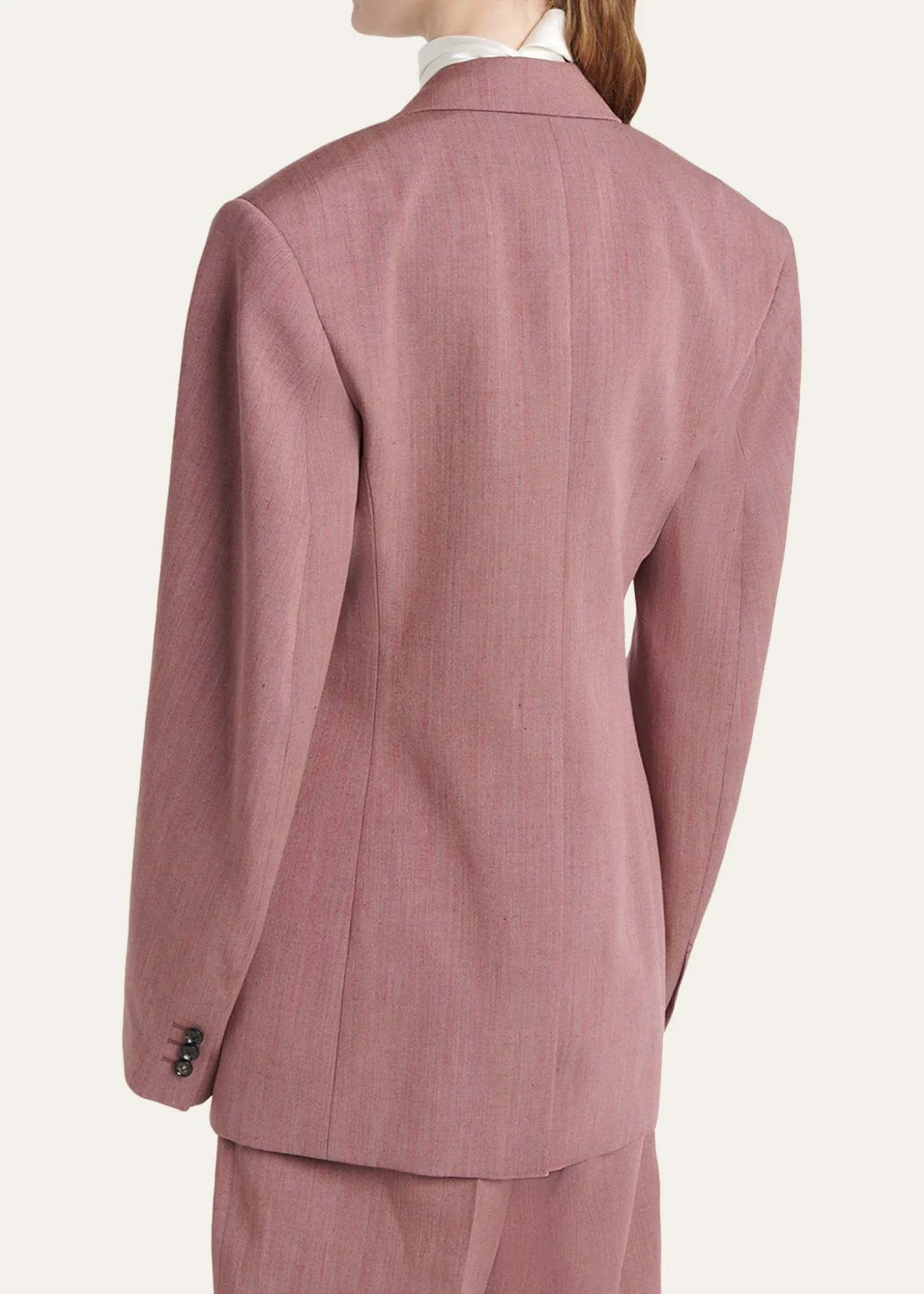 Bottega VenetaOversized Wool-Linen Single-Breasted Jacket