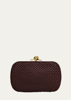 Bottega VenetaPadded Leather Sculptural Knot Clutch Bag