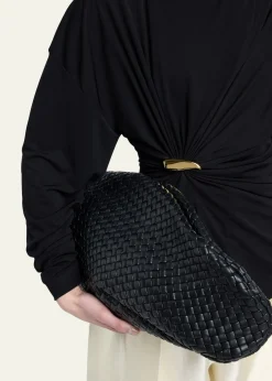 Bottega VenetaPadded Leather Sculptural Clutch Bag