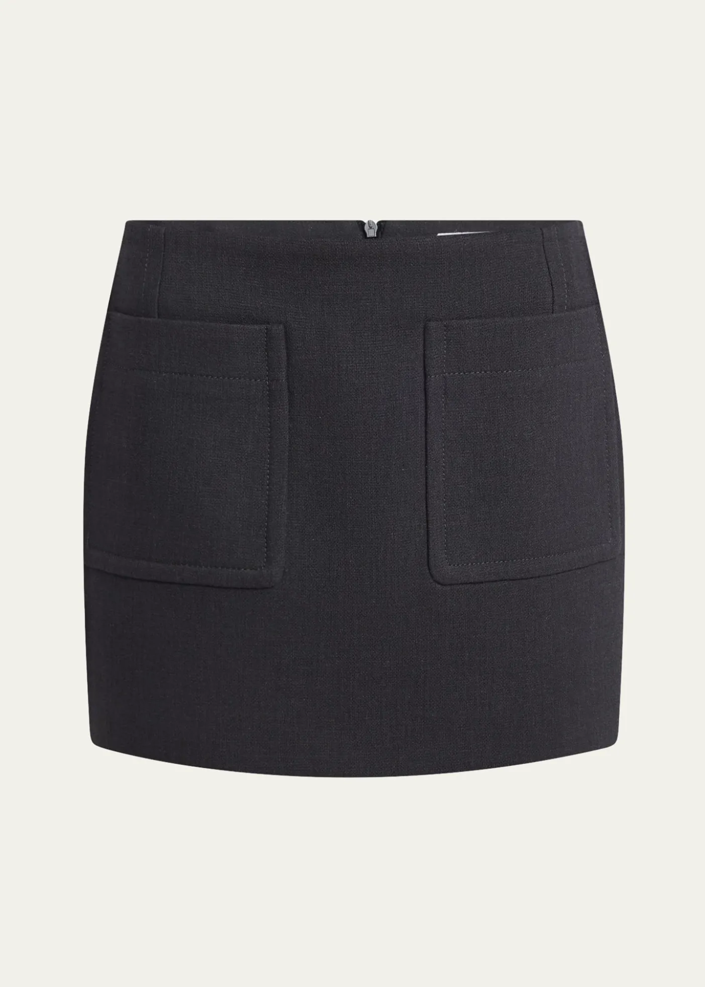 Bottega VenetaPocket Light Structured Cotton Mini Skirt