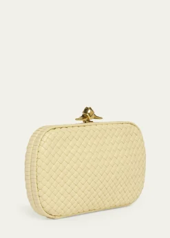 Bottega VenetaPuffy Leather Knot Clutch Bag