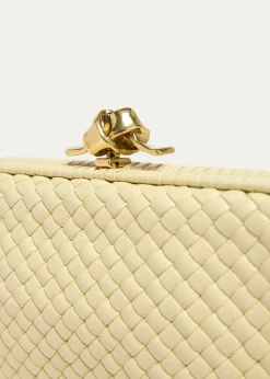 Bottega VenetaPuffy Leather Knot Clutch Bag