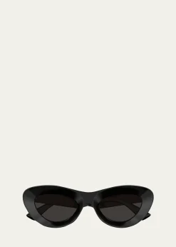 Bottega VenetaRibbon Plastic Cat-Eye Sunglasses