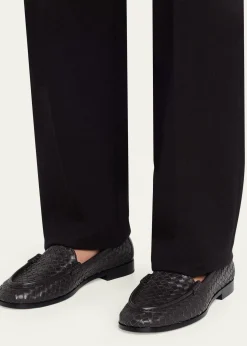 Bottega VenetaSilenzio Intrecciato Leather Loafers