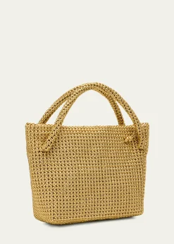 Bottega VenetaTosca Intreccio Leather Mini Top-Handle Bag