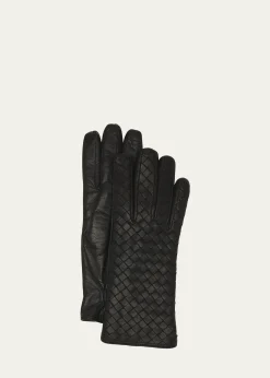 Bottega VenetaWoven Nappa Leather Gloves