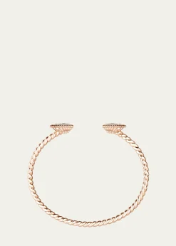 Boucheron18K Rose Gold Serpent Boheme Bracelet with Diamonds