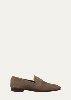 BougeotteFlaneur Suede Penny Loafers