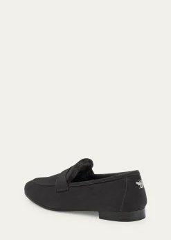 BougeotteFlaneur Suede Shearling Penny Loafers