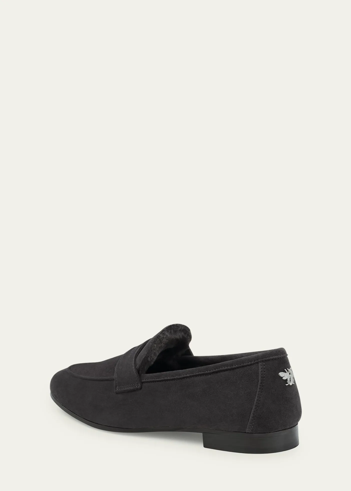 BougeotteFlaneur Suede Shearling Penny Loafers