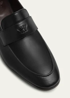 BougeotteLeather Medallion Heeled Loafers