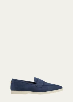 BougeotteSporty Suede Penny Loafers